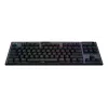 Logitech G915 X LIGHTSPEED spēļu klaviatūra, USB, RF, Bluetooth, QWERTZ, vācu, melna