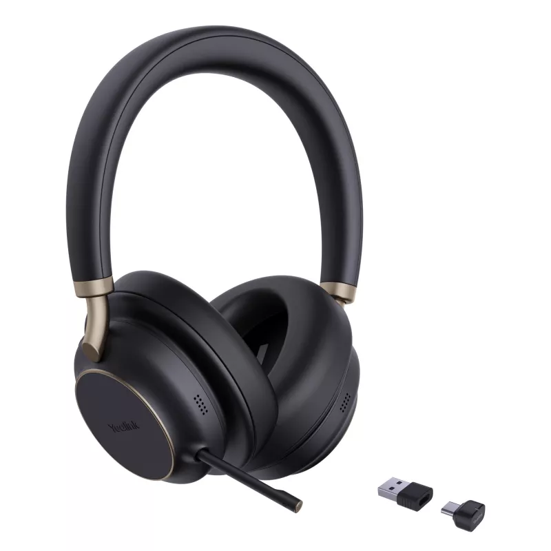 Yealink BH76 Plus UC melnas USB-C/A austiņas