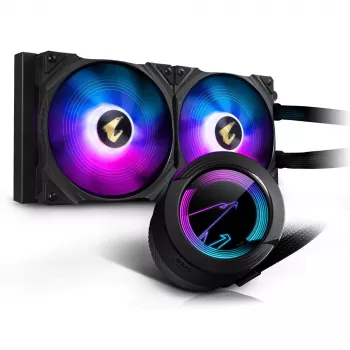 GIGABYTE AORUS WATERFORCE 280 procesora All-in-one šķidruma dzesētājs, melns