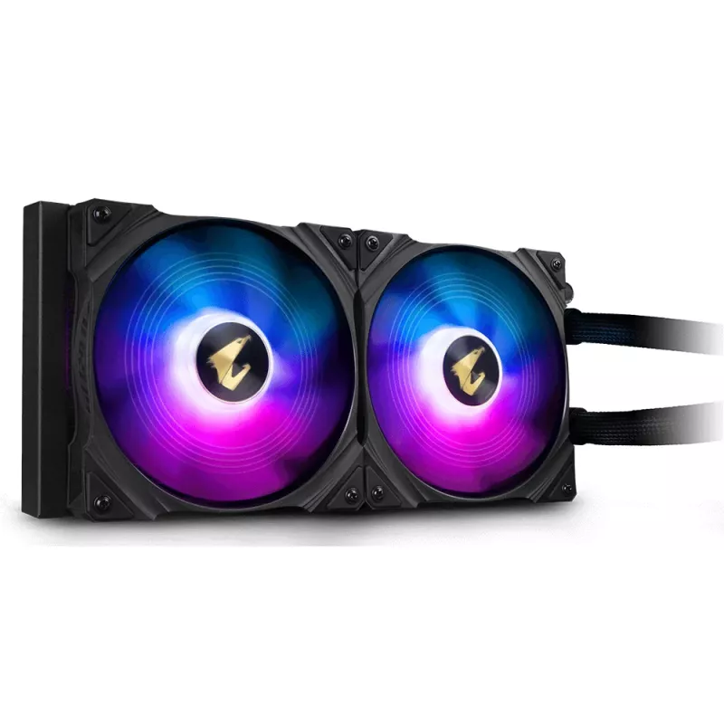 GIGABYTE AORUS WATERFORCE 280 procesora All-in-one šķidruma dzesētājs, melns