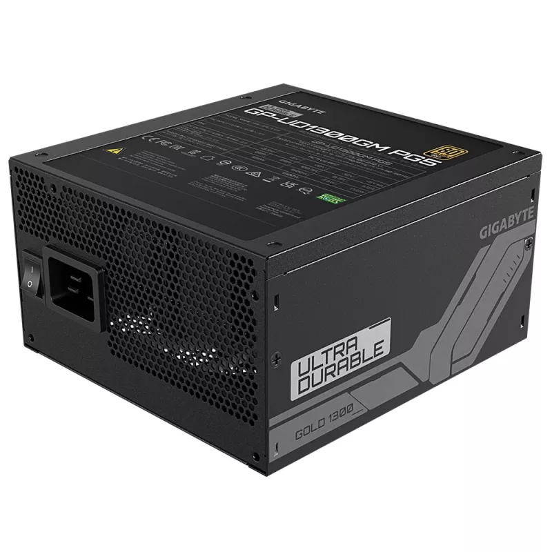 GIGABYTE UD1300GM PG5 barošanas bloks 1300 W 20+4 kontaktu ATX ATX melns