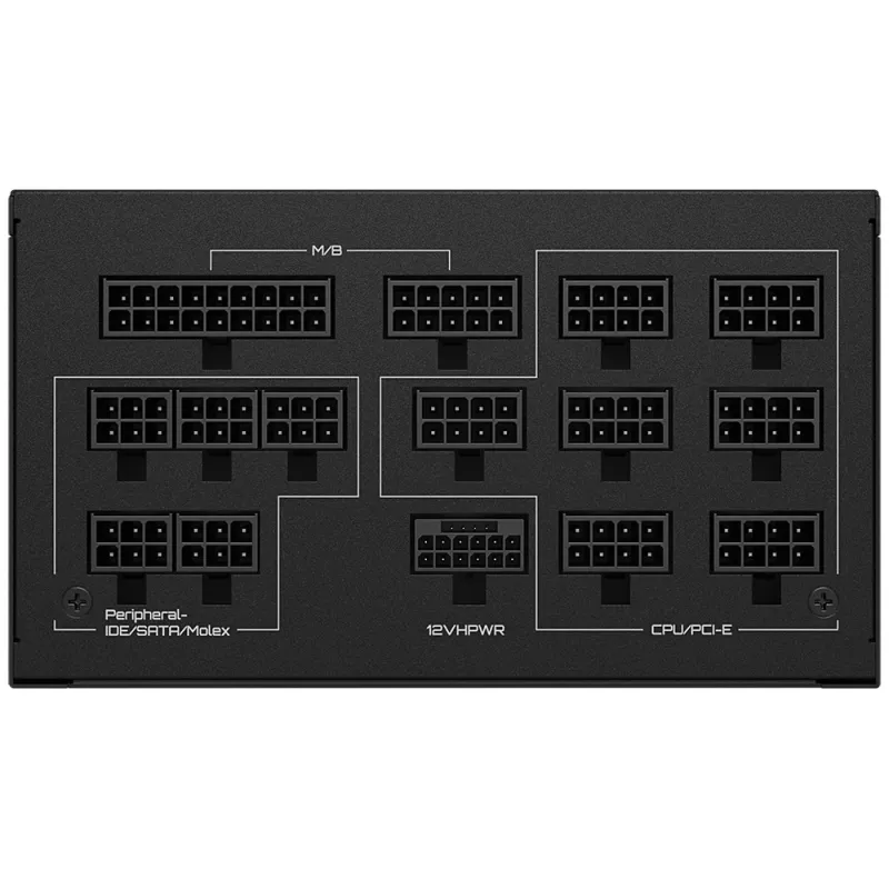 GIGABYTE UD1300GM PG5 barošanas bloks 1300 W 20+4 kontaktu ATX ATX melns