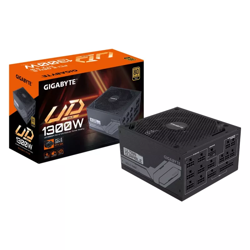 GIGABYTE UD1300GM PG5 barošanas bloks 1300 W 20+4 kontaktu ATX ATX melns