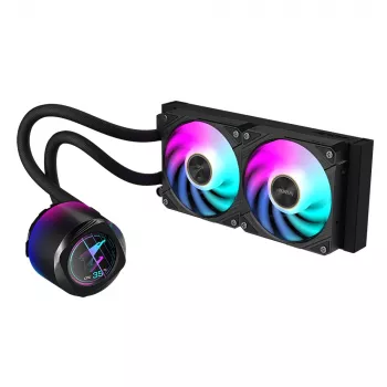 Universāls šķidruma dzesētājs GIGABYTE AORUS WATERFORCE X II 240 2x120mm ARGB ventilatori