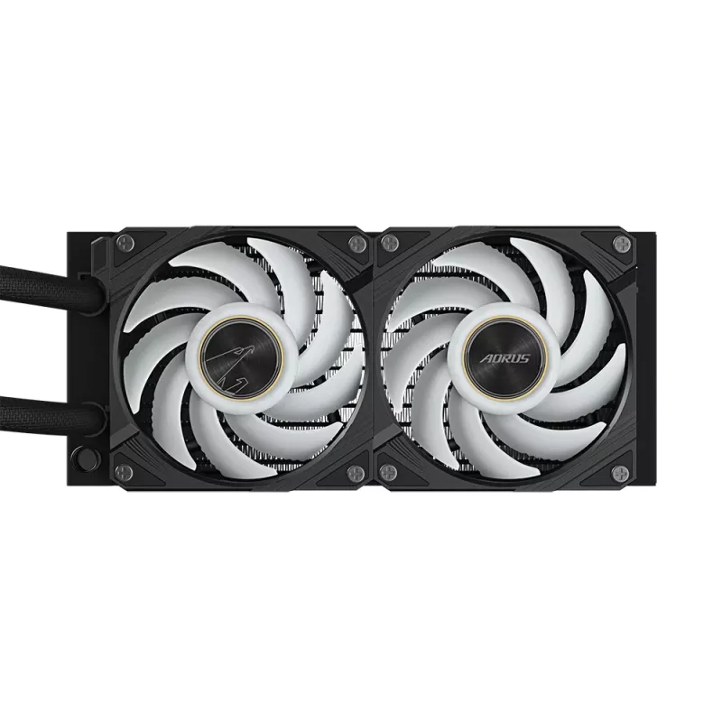 Universāls šķidruma dzesētājs GIGABYTE AORUS WATERFORCE X II 240 2x120mm ARGB ventilatori