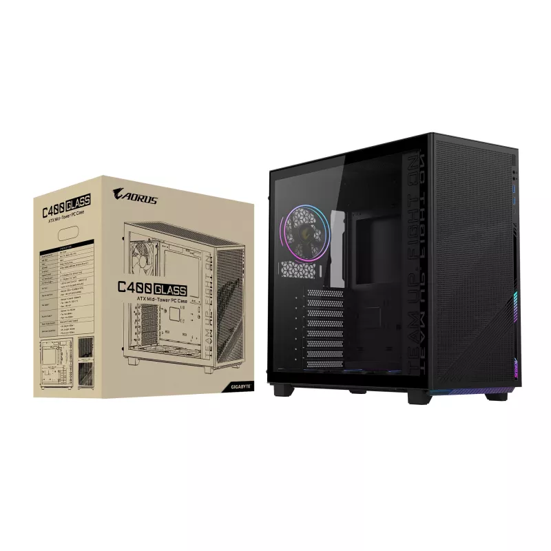 PC Case GIGABYTE C400 Midi Tower Melns