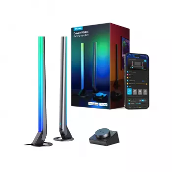 Viedā apgaismojuma komplekts Govee H6047, Wi‑Fi/Bluetooth, 12V 24W, melns, 5 gab.