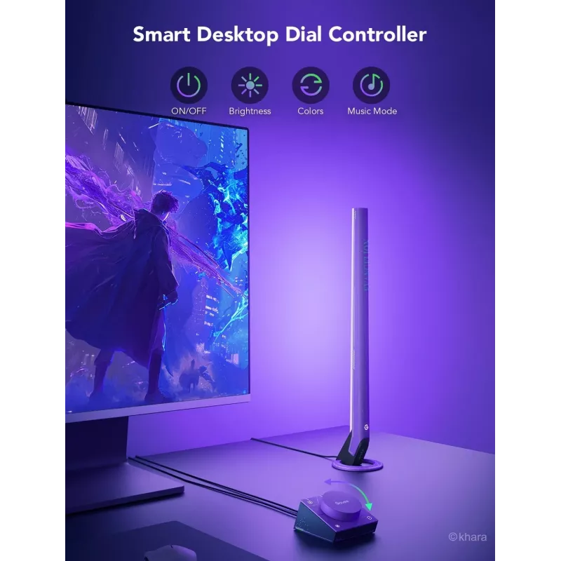 Viedā apgaismojuma komplekts Govee H6047, Wi‑Fi/Bluetooth, 12V 24W, melns, 5 gab.