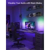 Viedā apgaismojuma komplekts Govee H6047, Wi‑Fi/Bluetooth, 12V 24W, melns, 5 gab.