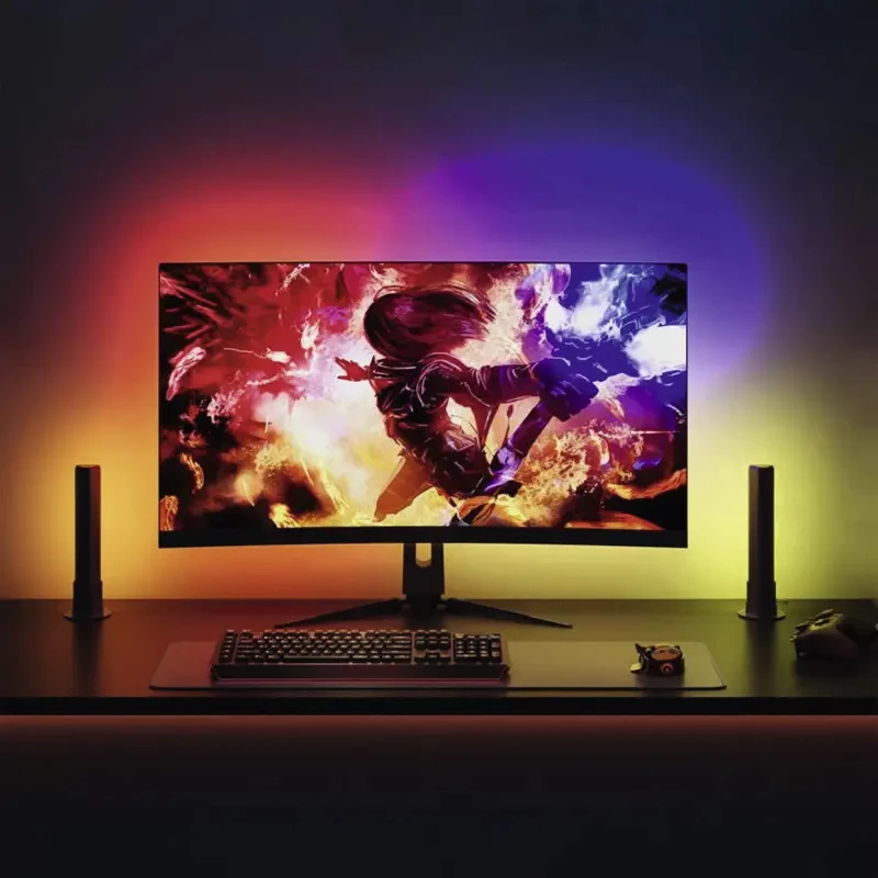 Smart lighting kit Govee H6608 — Wi‑Fi/Bluetooth, Melns, multi‑color, 3 pcs, 1.5 m kabelis
