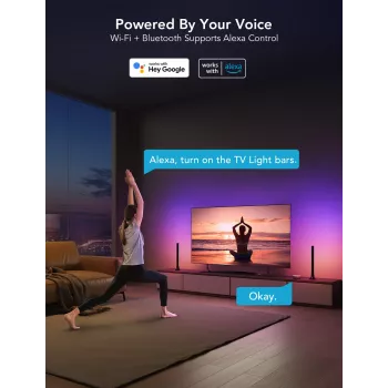 Govee H6046 TV gaismas joslas | LED apgaismojums | RGBIC, 2,4 GHz Wi-Fi, Bluetooth