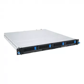 Rack serveris ASUS RS300-E12-RS4, 1U, Intel C262, LGA1700, Xeon E-2400, 4x karstā maiņa 3,5 collu sloti, 450W barošanas bloks, DDR5 UDIMM līdz 128 GB