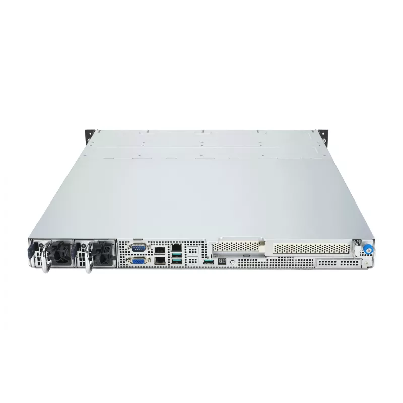 Rack serveris ASUS RS300-E12-RS4, 1U, Intel C262, LGA1700, Xeon E-2400, 4x karstā maiņa 3,5 collu sloti, 450W barošanas bloks, DDR5 UDIMM līdz 128 GB