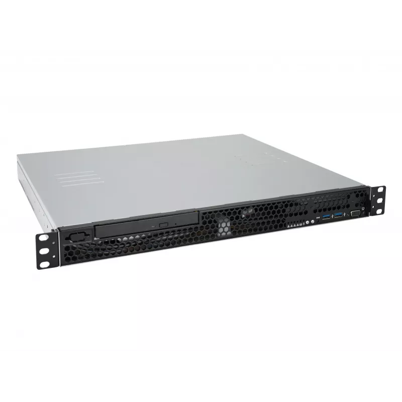 Plauktu serveris ASUS RS100-E11-PI2, Intel C252, LGA 1200, 1U, 4 DIMM, DDR4 līdz 128 GB, 350W barošanas bloks, 2x RJ-45, M.2