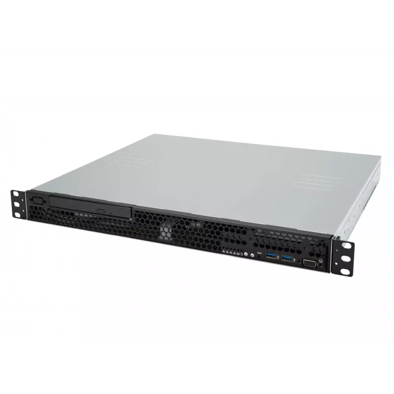 Plauktu serveris ASUS RS100-E11-PI2, Intel C252, LGA 1200, 1U, 4 DIMM, DDR4 līdz 128 GB, 350W barošanas bloks, 2x RJ-45, M.2
