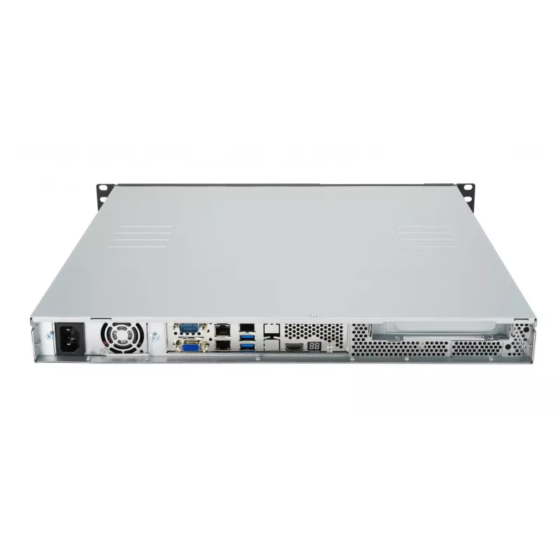 Plauktu serveris ASUS RS100-E11-PI2, Intel C252, LGA 1200, 1U, 4 DIMM, DDR4 līdz 128 GB, 350W barošanas bloks, 2x RJ-45, M.2