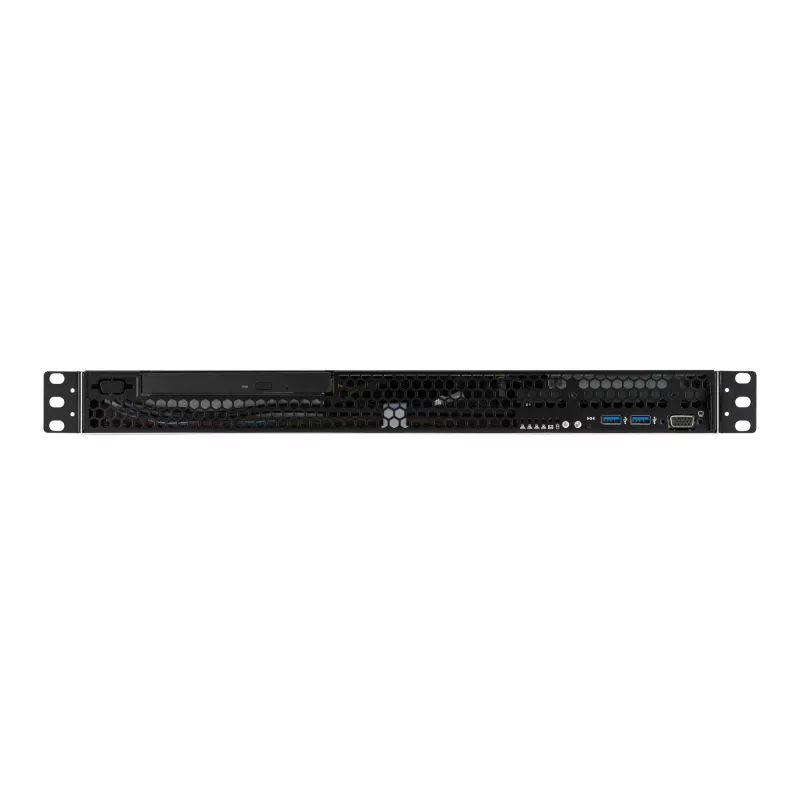 Plauktu serveris ASUS RS100-E11-PI2, Intel C252, LGA 1200, 1U, 4 DIMM, DDR4 līdz 128 GB, 350W barošanas bloks, 2x RJ-45, M.2