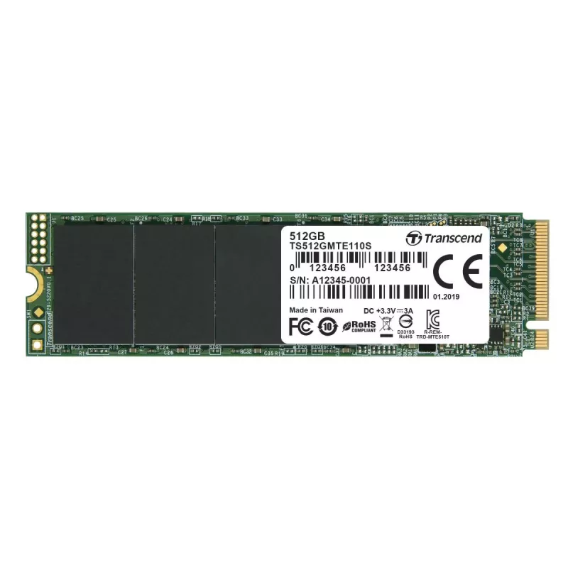 TRANSCEND SSD 110s 512GB M.2 2280 NVMe PCI-E GEN3 x4