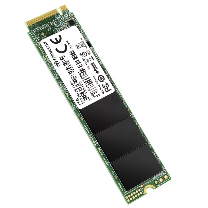 TRANSCEND SSD 110s 1TB M.2 2280 NVMe PCI-E GEN3 x4 abpusējs