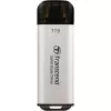 TRANSCEND Esd300s - 1TB Pārnēsājamais SSD - USB Type-C - 3D NAND Flash - Sudraba