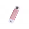 TRANSCEND Esd310p - 2TB pārnēsājamais SSD - USB Type-A / USB Type-C - Rozā