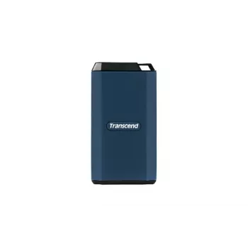 TRANSCEND SSD - Esd410c Portable Drive - 4TB - USB Type C / A - Dark Blue