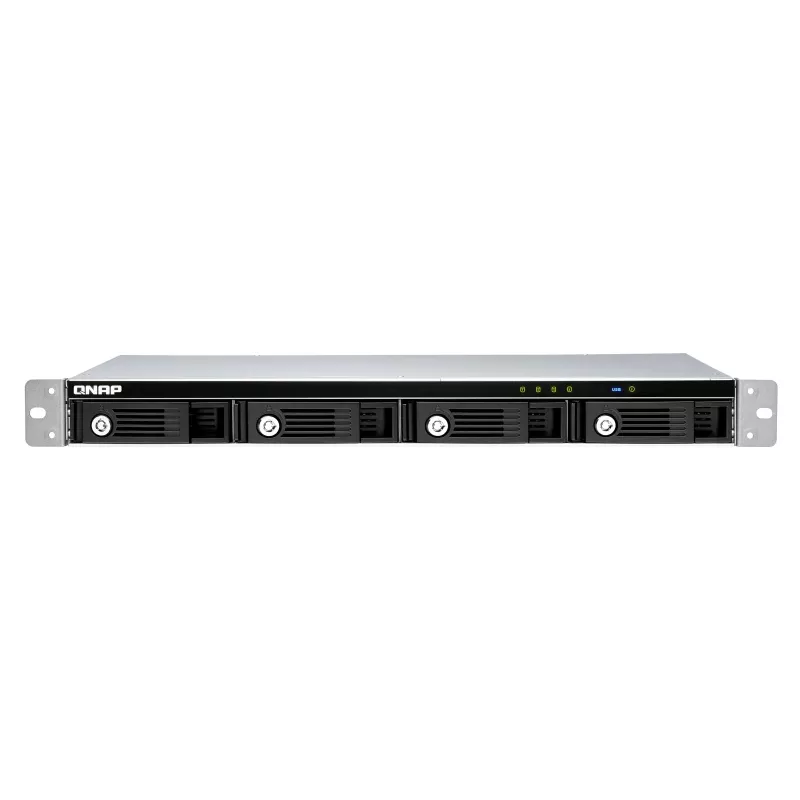 QNAP 4-bay 1U 12 short-depth rackmount 3.5in SATA HDD USB 3.0 type-C hardware RAID external enclosure
