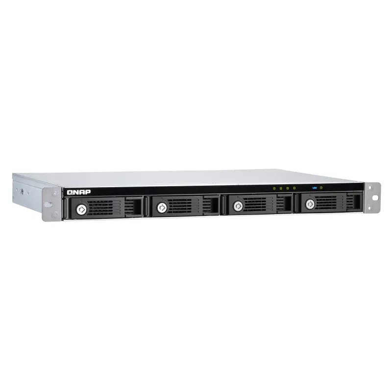 QNAP 4-bay 1U 12 short-depth rackmount 3.5in SATA HDD USB 3.0 type-C hardware RAID external enclosure