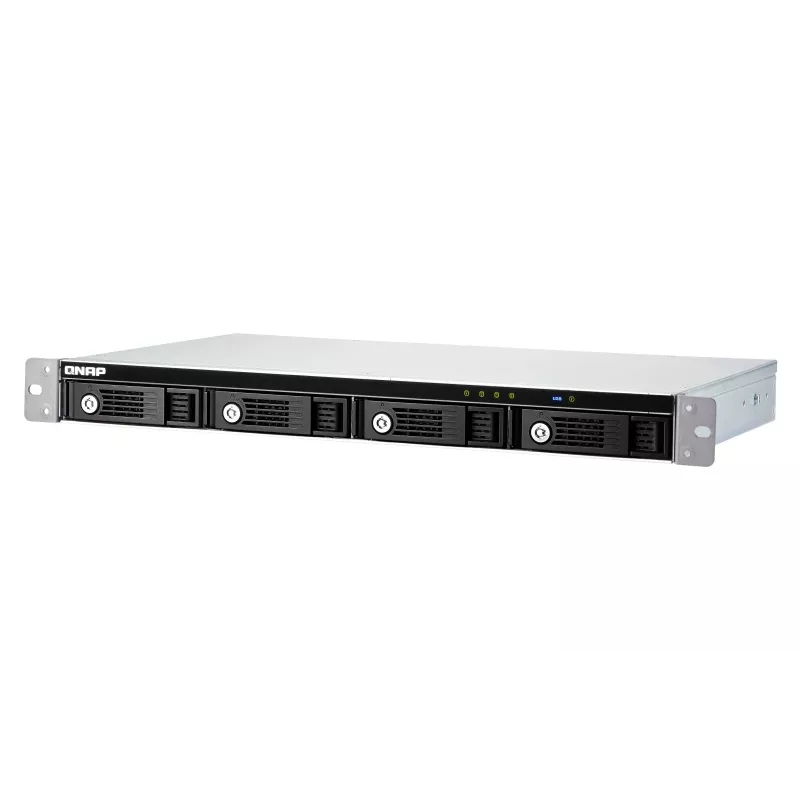 QNAP 4-bay 1U 12 short-depth rackmount 3.5in SATA HDD USB 3.0 type-C hardware RAID external enclosure