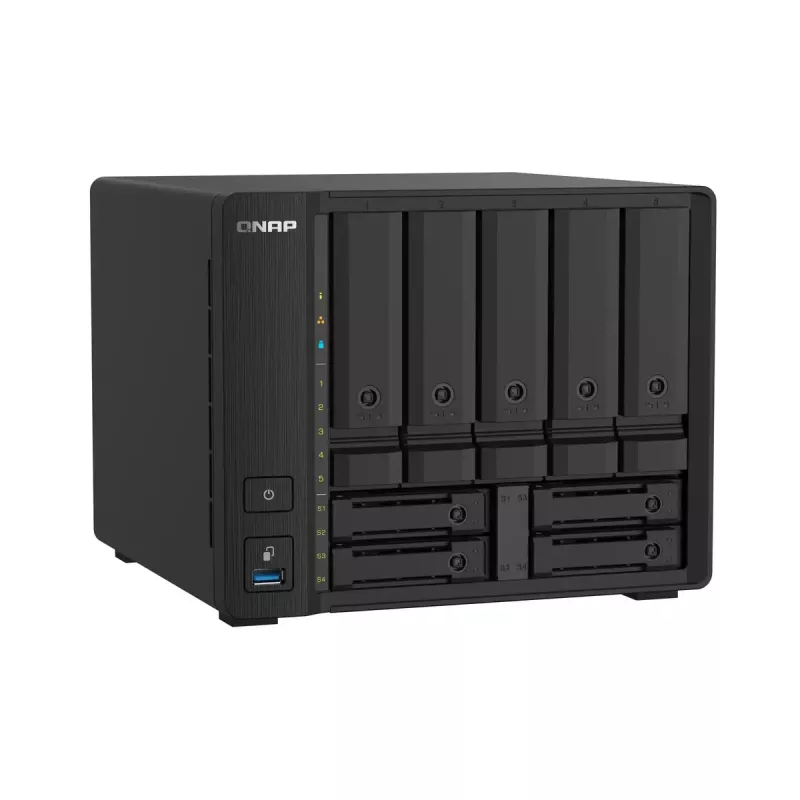 QNAP TS-932PX NAS Tornis Annapurna Labs Alpine AL-324 4 GB DDR4 0 TB QNAP Turbo System Melns