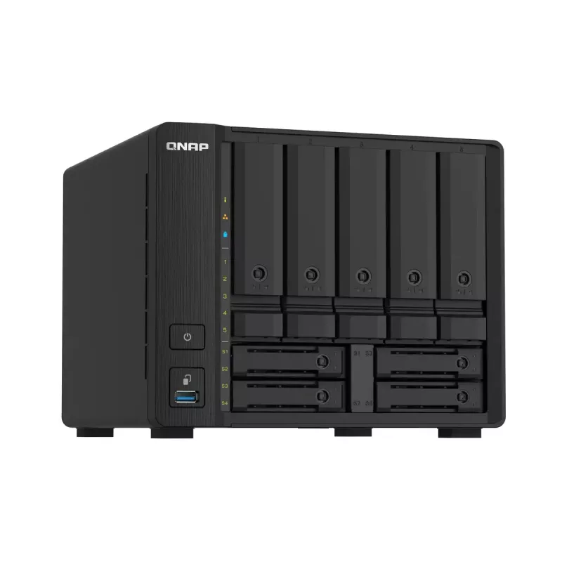 QNAP TS-932PX NAS Tornis Annapurna Labs Alpine AL-324 4 GB DDR4 0 TB QNAP Turbo System Melns