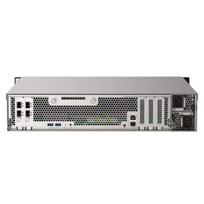 QNAP TS-h2490FU NAS Rack (2U) EPYC 7302P 256 GB DDR4 0 TB QuTS hero Melns, Pelēks