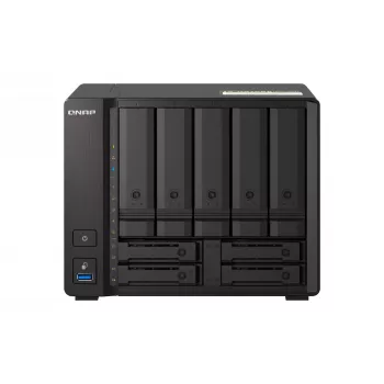 QNAP TS-H973AX NAS tornis Ryzen Embedded V1500B 8 GB DDR4 0 TB QuTS hero Melns