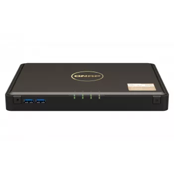 QNAP TBS-464 NAS Desktop Intel® Celeron® N5105 8 GB DDR4 0 TB QNAP Turbo System Melns