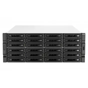 QNAP TS-H3087XU-RP NAS Rack (4U) Intel Xeon E E-2378 64 GB DDR4 0 TB QuTS hero Melns, Balts