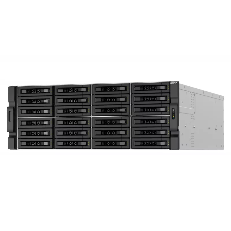 QNAP TS-H3087XU-RP NAS Rack (4U) Intel Xeon E E-2378 64 GB DDR4 0 TB QuTS hero Melns, Balts