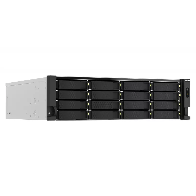 QNAP TS-H2287XU-RP NAS Rack (3U) Intel Xeon E E-2378 64 GB DDR4 0 TB QuTS hero Melns, Balts