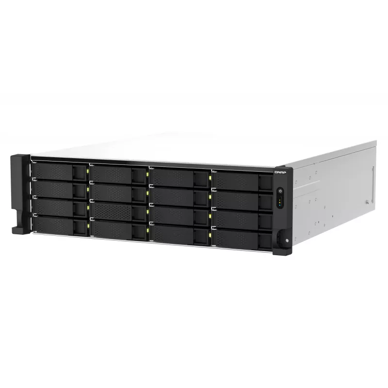 QNAP TS-h2287XU-RP NAS Rack (3U) Intel Xeon E E-2336 32 GB DDR4 0 TB QuTS hero Melns, Balts