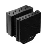 Gaisa dzesētājs DeepCool ASSASSIN IV VC VISION — divu ventilatoru 120/140 mm, 300 W TDP, 7 siltuma caurules, saderīgs ar LGA115x/LGA1200/LGA1700/LGA20xx, melns
