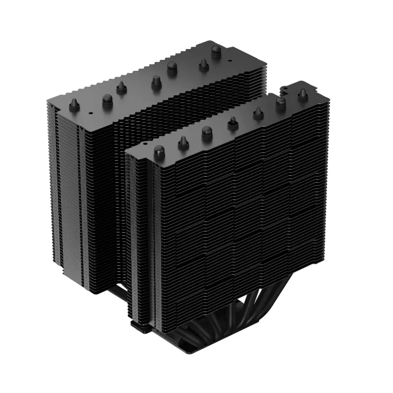Gaisa dzesētājs DeepCool ASSASSIN IV VC VISION — divu ventilatoru 120/140 mm, 300 W TDP, 7 siltuma caurules, saderīgs ar LGA115x/LGA1200/LGA1700/LGA20xx, melns