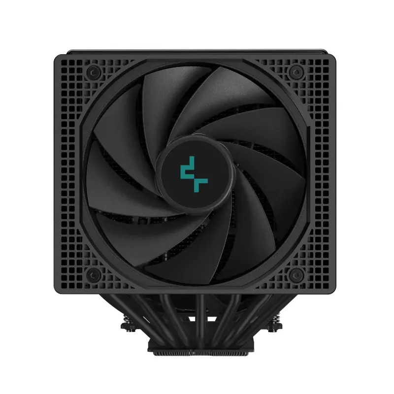 Gaisa dzesētājs DeepCool ASSASSIN IV VC VISION — divu ventilatoru 120/140 mm, 300 W TDP, 7 siltuma caurules, saderīgs ar LGA115x/LGA1200/LGA1700/LGA20xx, melns