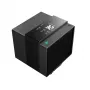 Gaisa dzesētājs DeepCool ASSASSIN IV VC VISION — divu ventilatoru 120/140 mm, 300 W TDP, 7 siltuma caurules, saderīgs ar LGA115x/LGA1200/LGA1700/LGA20xx, melns
