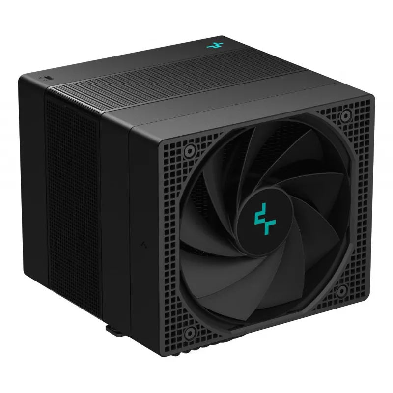 Gaisa dzesētājs DeepCool ASSASSIN IV 14 cm melns — 2.44 mmH2O maks. gaisa spiediens, 14 cm FDB ventilators, 1700 RPM, 79.1 cfm, 7 siltuma caurules