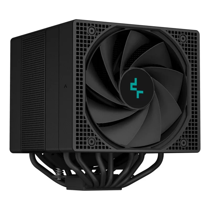 Gaisa dzesētājs DeepCool ASSASSIN IV 14 cm melns — 2.44 mmH2O maks. gaisa spiediens, 14 cm FDB ventilators, 1700 RPM, 79.1 cfm, 7 siltuma caurules
