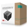 Gaisa dzesētājs DeepCool ASSASSIN IV 14 cm melns — 2.44 mmH2O maks. gaisa spiediens, 14 cm FDB ventilators, 1700 RPM, 79.1 cfm, 7 siltuma caurules