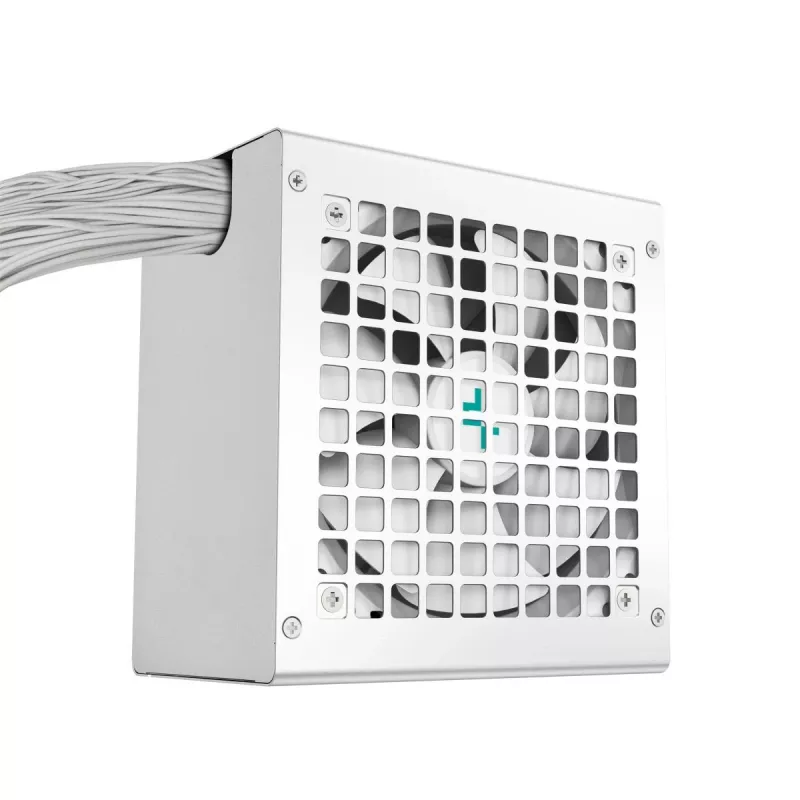 Barošanas bloks DeepCool PL750D WH — 750 W, ATX 20+4 pin, 80 PLUS Bronze, 120 mm ventilators, balts