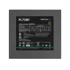 Barošanas bloks DeepCool PL750D 750W ATX 3.0 80 PLUS Bronze, 120 mm ventilators, 20+4 kontaktu, melns