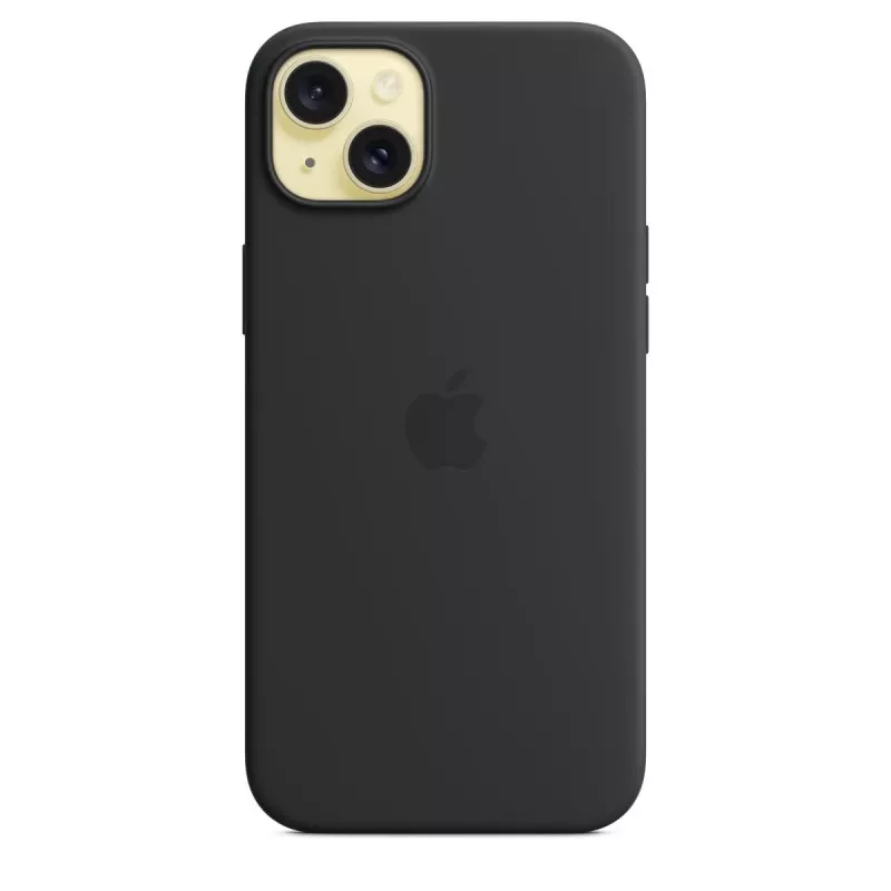 Cover Apple iPhone 15 Plus Silikona maciņš ar MagSafe, melns