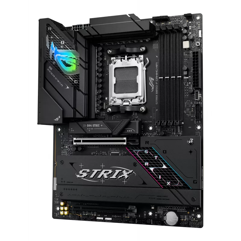 Mātesplate ASUS ROG STRIX B850-F GAMING WIFI — AMD B850, ligzda AM5, ATX, DDR5, 4×M.2, Wi‑Fi 7, 2,5Gb LAN