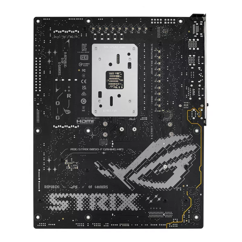 Mātesplate ASUS ROG STRIX B850-F GAMING WIFI — AMD B850, ligzda AM5, ATX, DDR5, 4×M.2, Wi‑Fi 7, 2,5Gb LAN